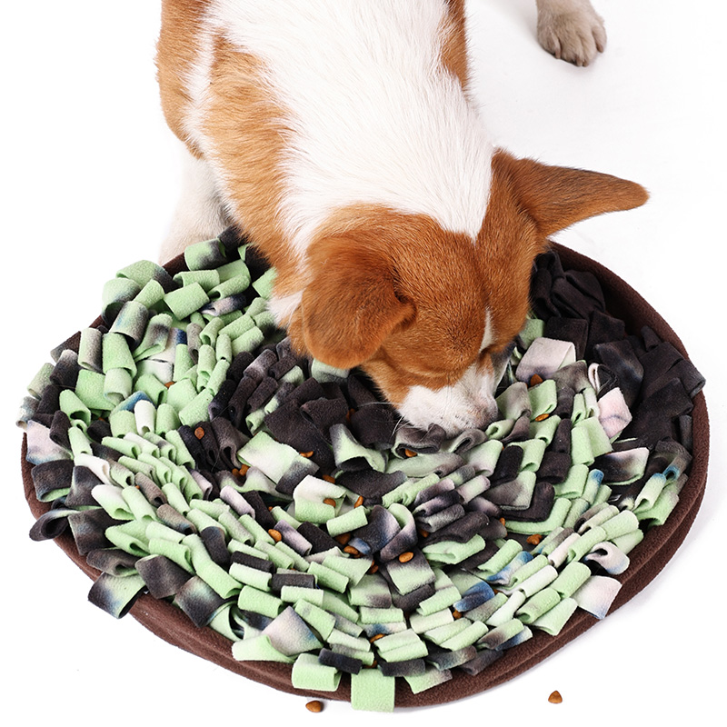Nez devancier mat mat feu d'artifice design chien chiot snufflant couverture ralentissement bol d'alimentation pour animaux de compagnie