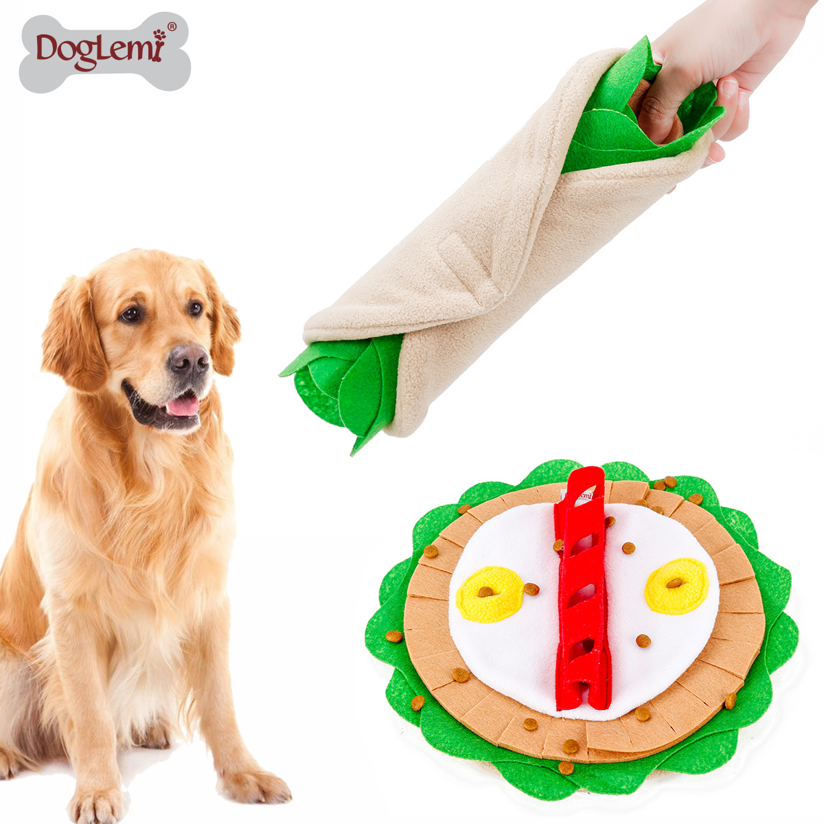 Pizza Sniff Dog Toy