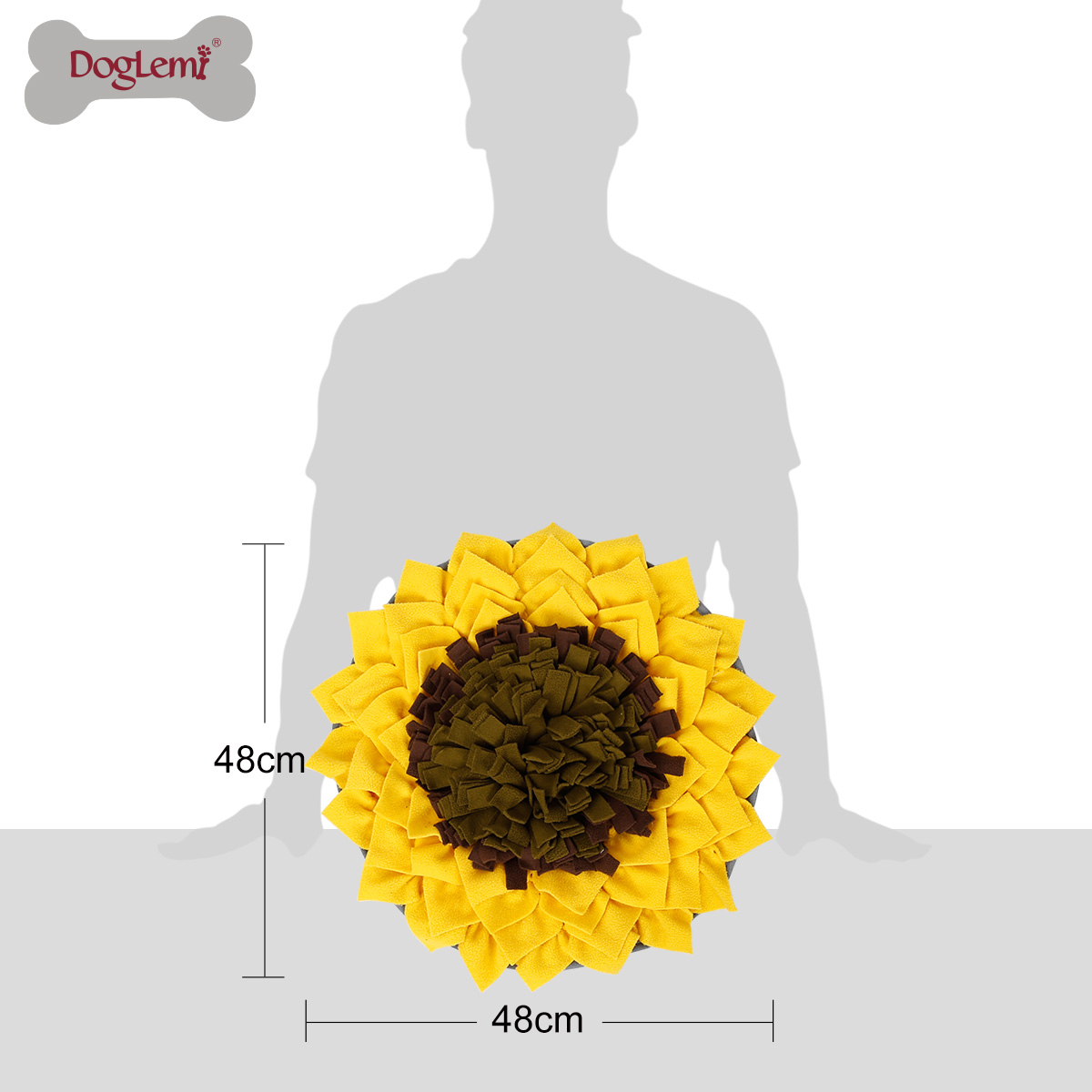 Runde Sonnenblumen-Schnüffelauflage