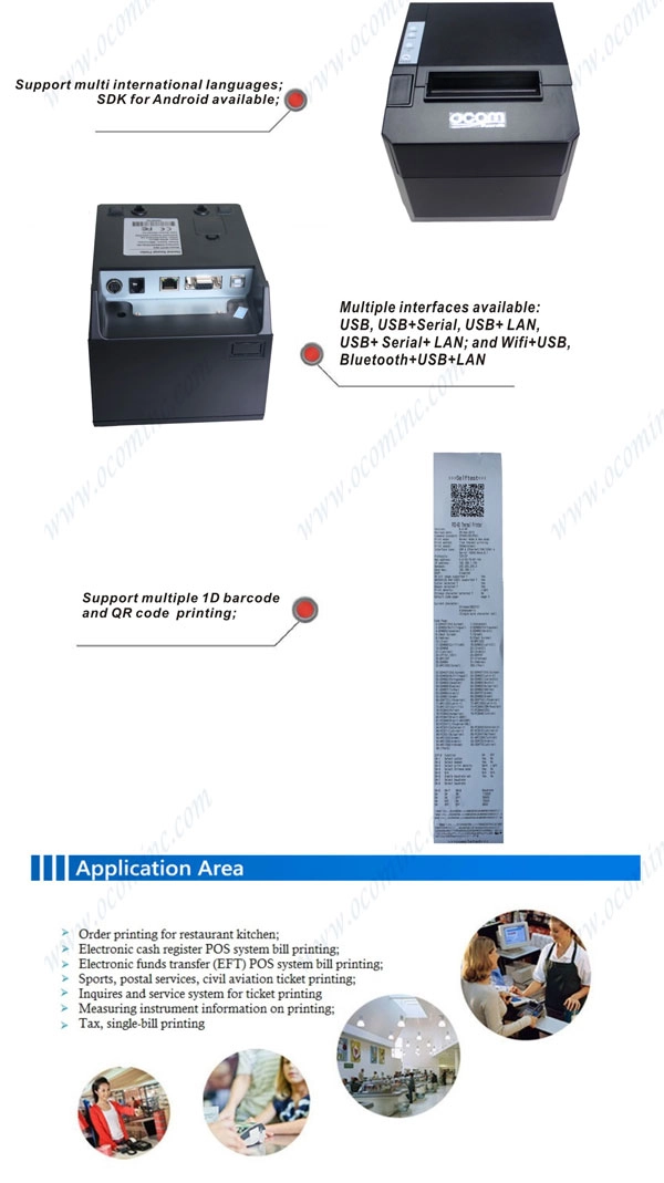 OCPP88A Easily Setting Up Restaurant 80mm Thermal Receipt Printer with