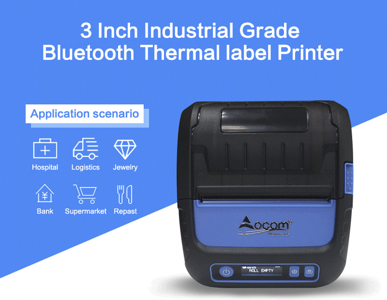 Bluetooth 80mm Drucker Thermodrucker Etikettendrucker Bondrucker Printer DE R6B3 