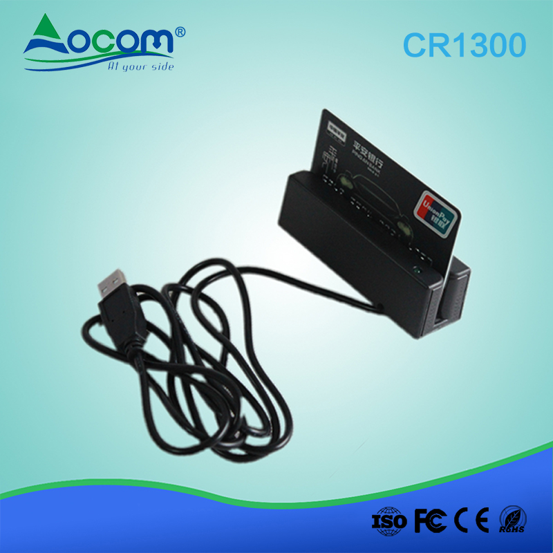 (CR1300)Mini Magnetic Stripe Credit Card Reader with Android System