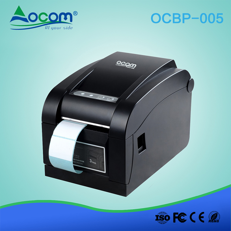 （OCBP -005）价格标签贴纸条码打印热敏标签打印机，带3英寸纸张