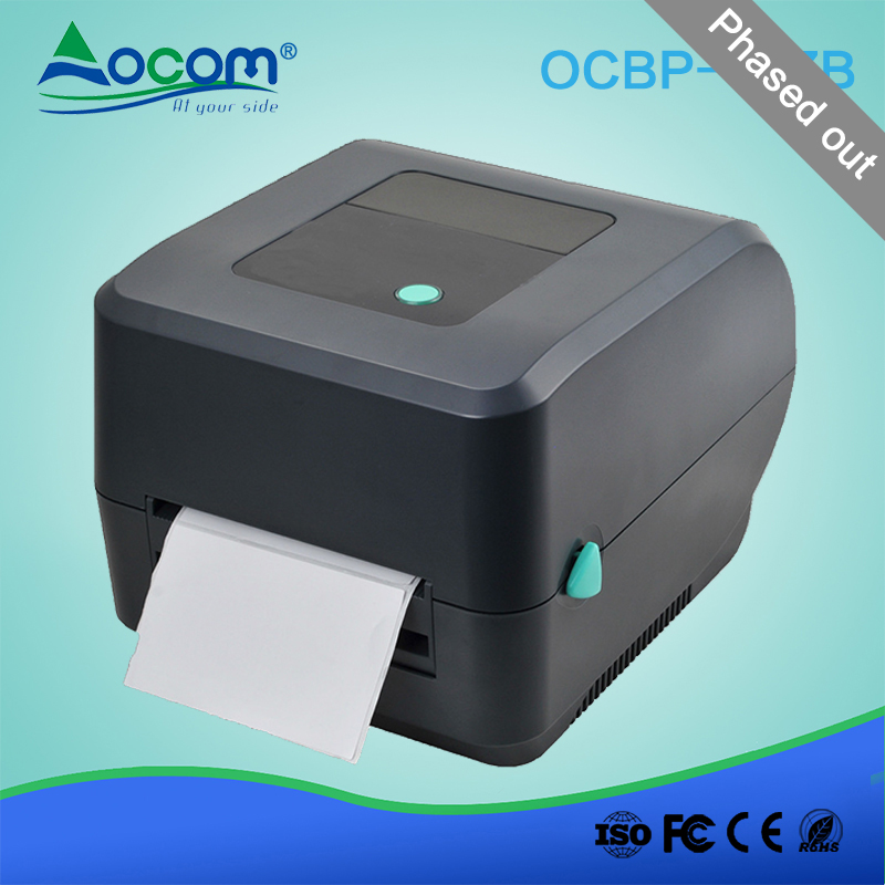 (OCBP -007B) Impresora de etiquetas POS térmica de código de barras negro de 203 ppp