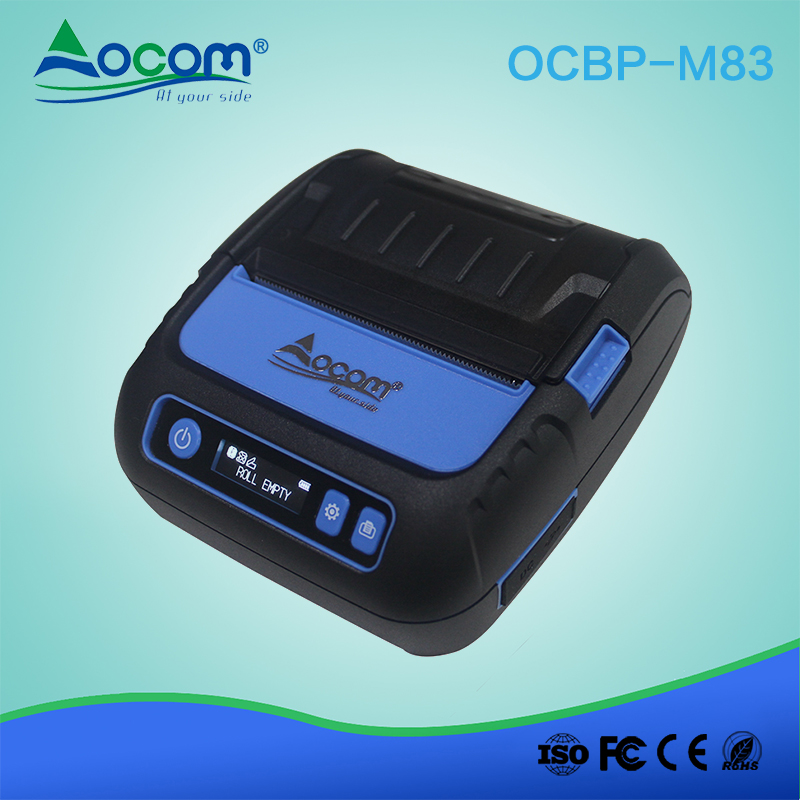 (OCBP -M83) Android mini USB portátil 80 mm bluetooth térmica impresora de código de barras