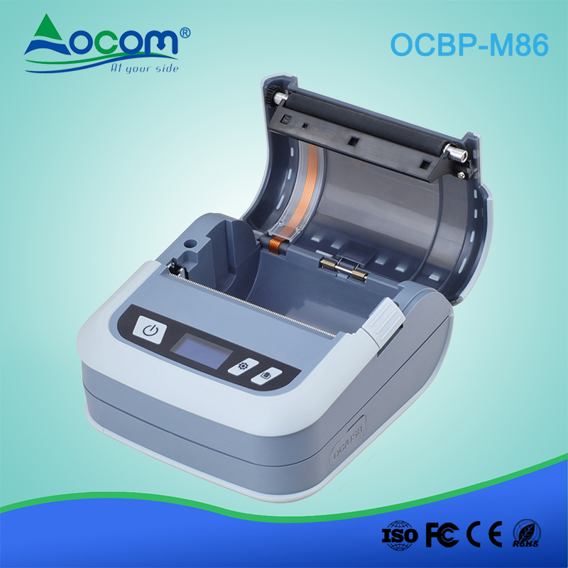 (OCBP-M86) 3 Inch Industrial Grade Bluetooth Thermal Label Printer with LCD Screen