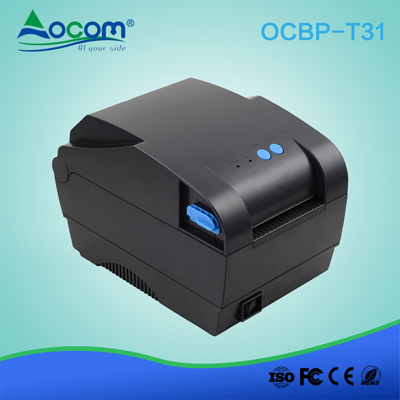(OCBP-T31) China fábrica de Alta velocidade 80mm impressora de etiquetas de código de barras térmica direta