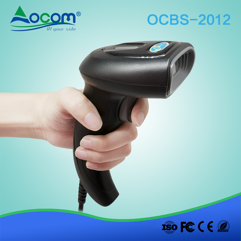 (OCBS-2012) Escáner de código de barras de mano USB barato de detección automática de supermercado