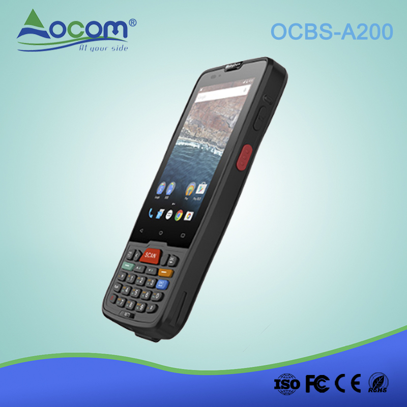 (OCBS-A200) 4000 mAh Battery industrial rugged android 9.0 logistics handheld 2D barcode scanner pda with cradle