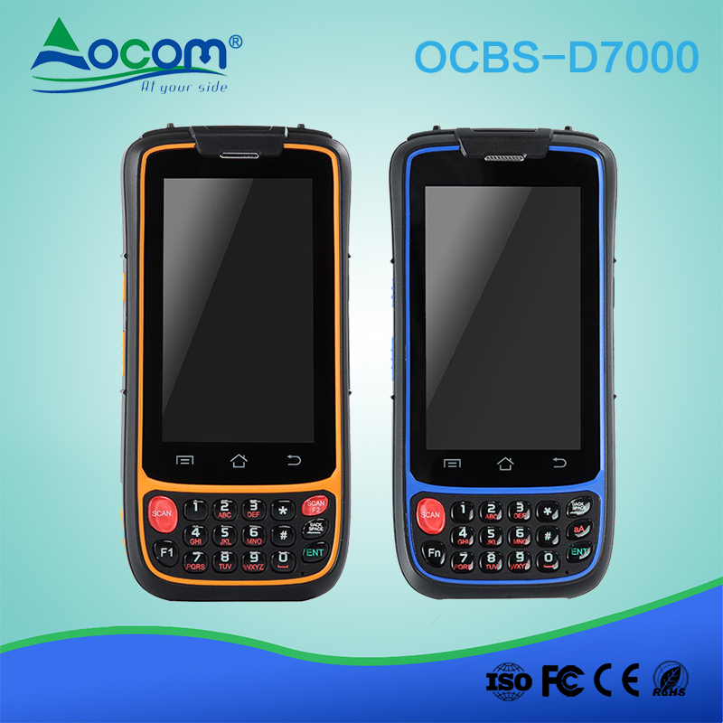 (OCBS-D7000) PDA industrial de mano robusta GPRS de restaurante GPRS