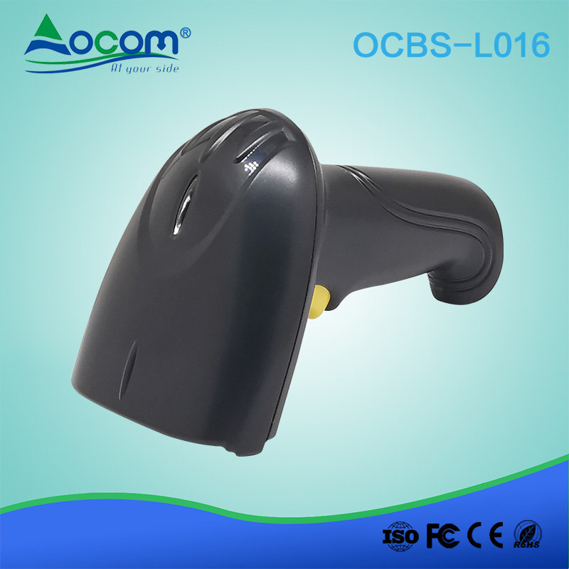 (OCBS-L016)  Handheld Wired 1D Laser Bar Code Reader Barcode Scanner Can Switch to Manual and Continuous scanning