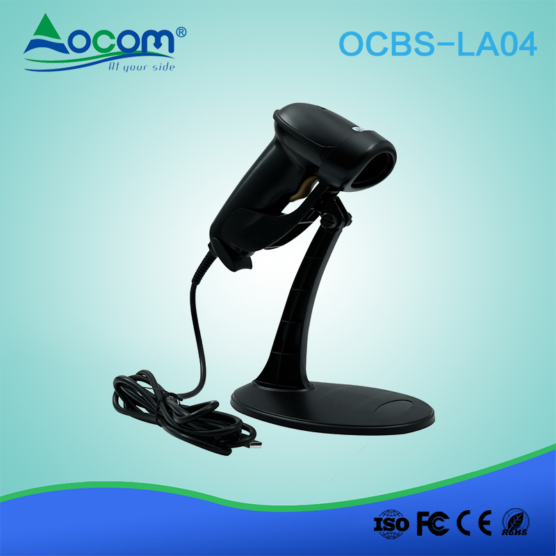 (OCBS -LA04) Escáner de código de barras USB de mano con láser 1D