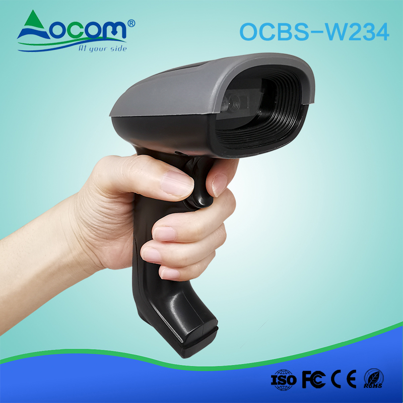 (OCBS -W234) Scanner per codici a barre 2D wireless per PC tablet con base di ricarica