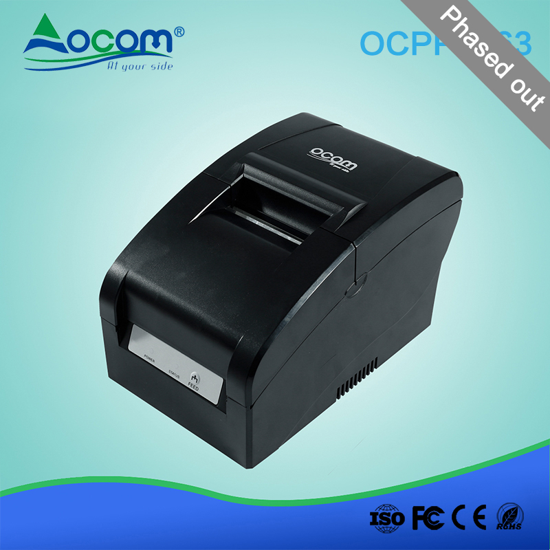 （OCPP -763）带自动切割器的76mm Impact Dot Matrix Recepit打印机