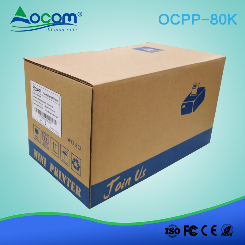 (OCPP-80K)Thermal Receipt Printer With Auto Cutter Mobile 58mm 80mm Wifi Bluetooth