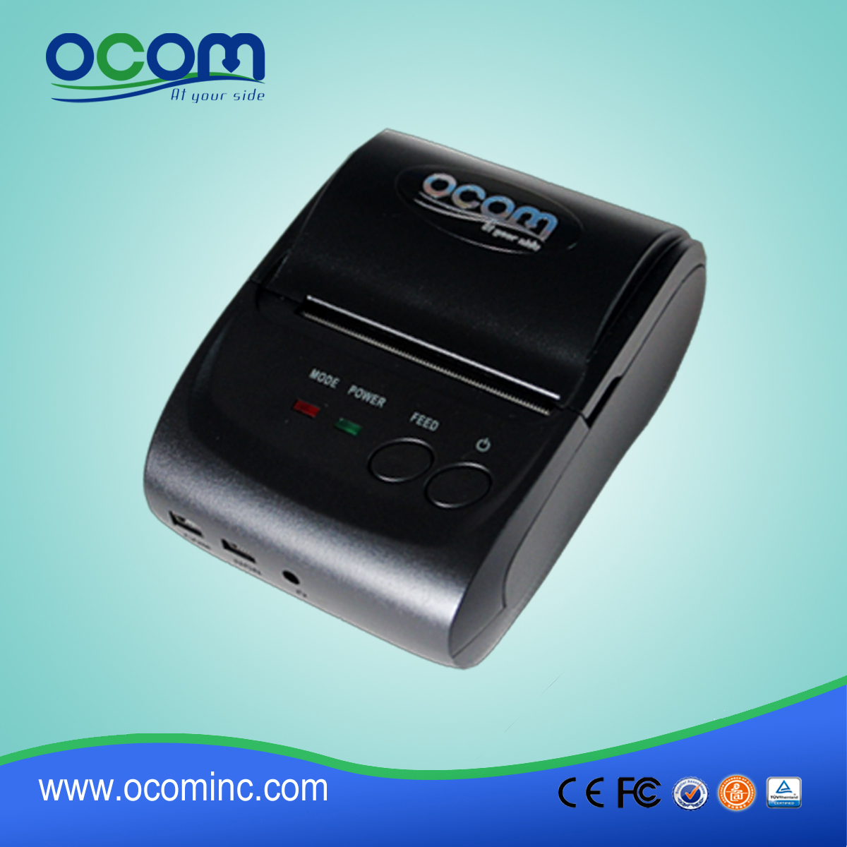 (OCPP-M05) OCOM hete verkopende Mini 58 mm draagbare Bluetooth thermische printer