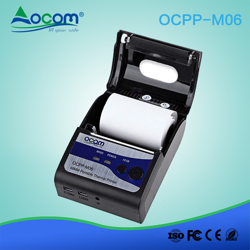 (OCPP - M06) 58MM Bluetooth 203 DPI Thermal Line Printing Thermal Printer