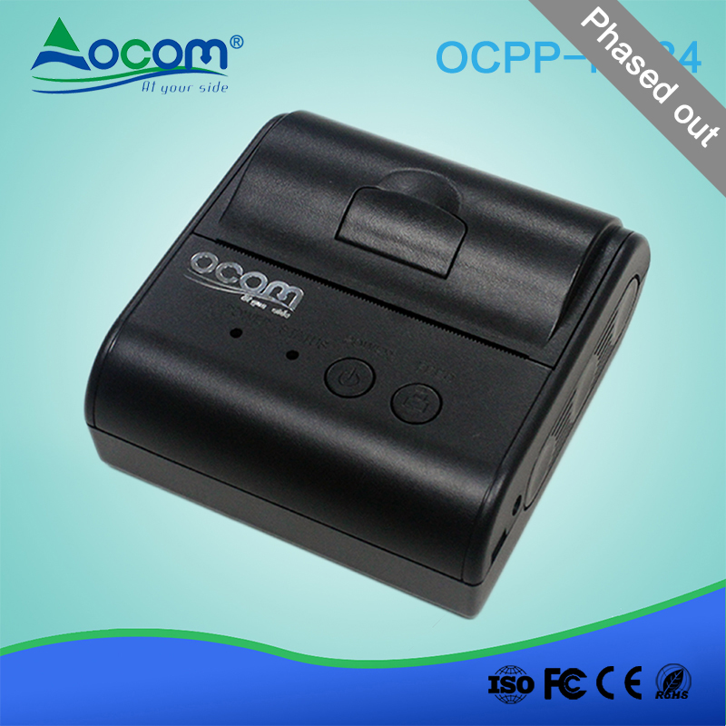 (OCPP-M084) 80mm Mini draagbare thermische bonprinter met zak