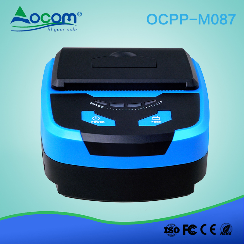 (OCPP -M087) 80mm الروبوت قرص صغير محمول الجيب رمز الاستجابة السريعة طابعة تذكرة حرارية