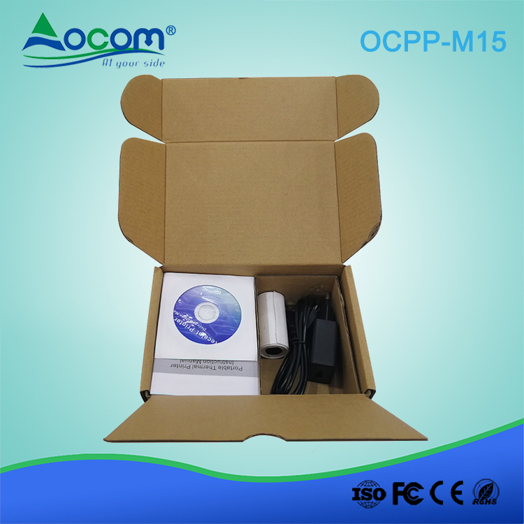 (OCPP-M15) Mini Portable 58mm Bluetooth Thermal Printer