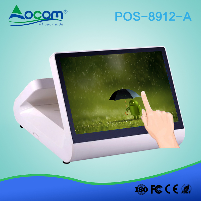 (POS-8912)12" Touch Dual screen Tablet Android pos terminal