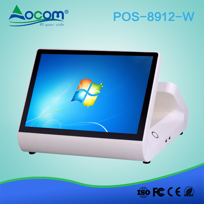 (POS -8912) 12 "Terminal de tableta doble pantalla táctil Windows pos