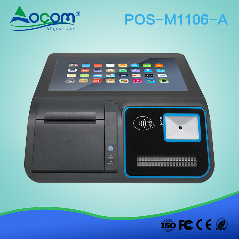 (POS-M1106) 11.6 Inch Windows/Android Desktop All in one POS Terminal with Battery