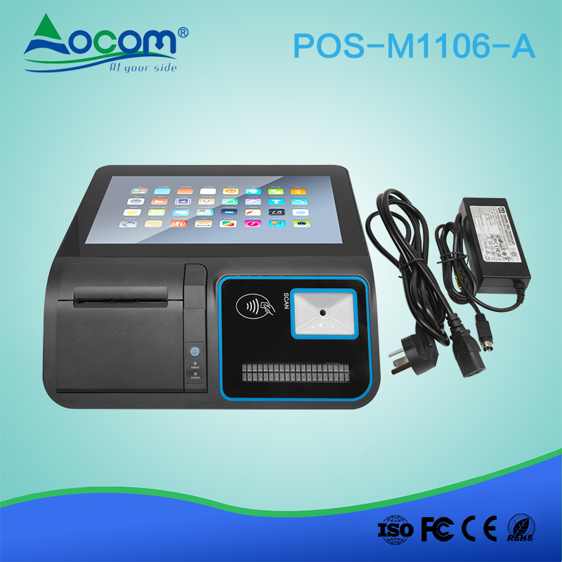 (POS-M1106) 11.6 Inch Windows/Android Desktop All in one POS Terminal with Battery