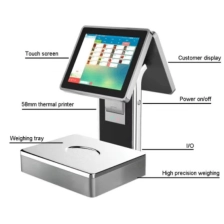 China (POS -S001) Windows Systeem All-in-One touchscreen POS Schaal met Theraml Printer fabrikant