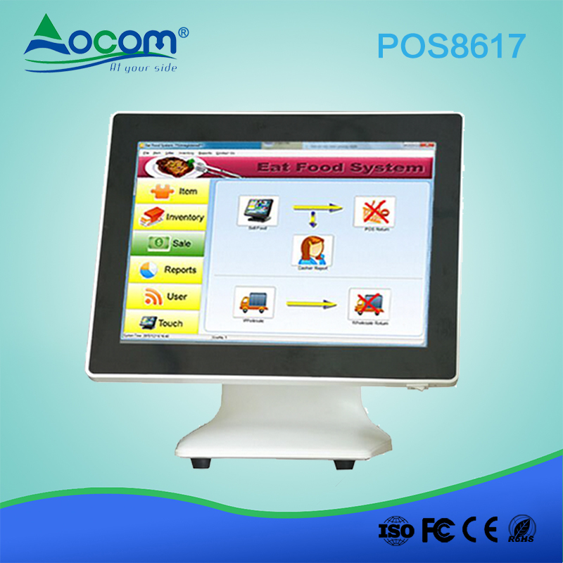 (POS 8617) Sistema di finestre del ristorante con display Dule tutto in una macchina pos