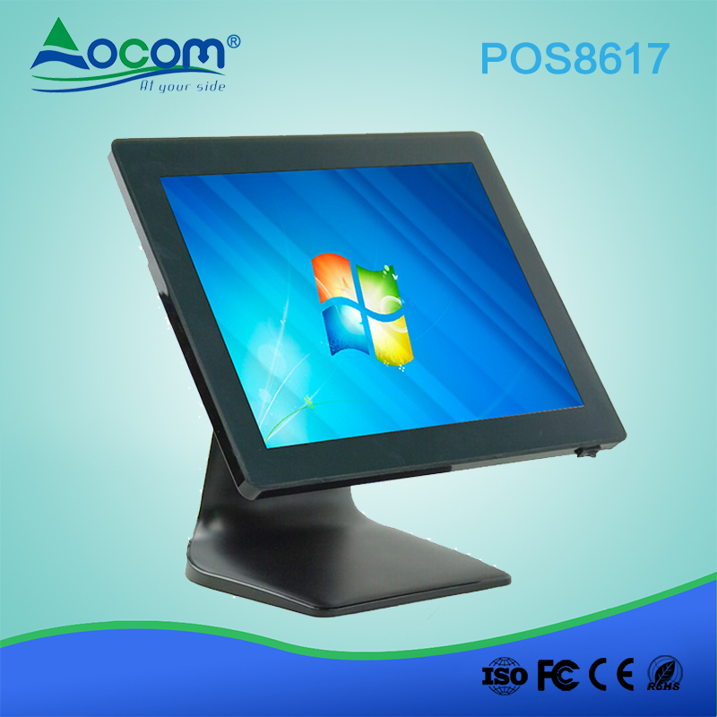 (POS 8617) Registratore di cassa elettronico per supermercato pos con schermo dule