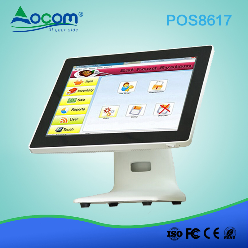 (POS 8617) Hardware per sistema di vendita al dettaglio con schermo touch pos ad alta velocità