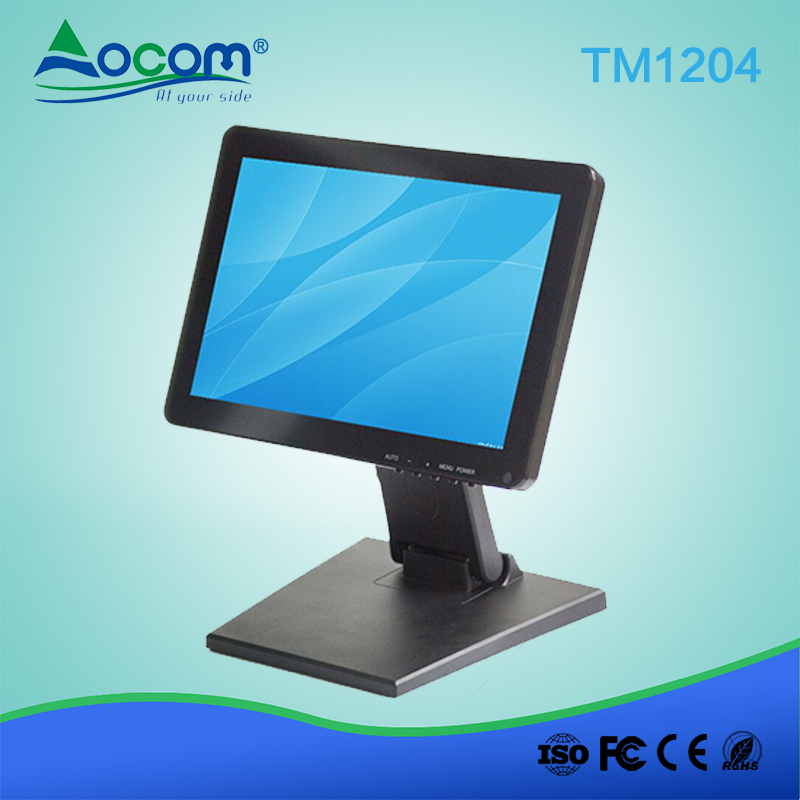 （TM-1204）12“POS彩色LED面板触摸屏显示器
