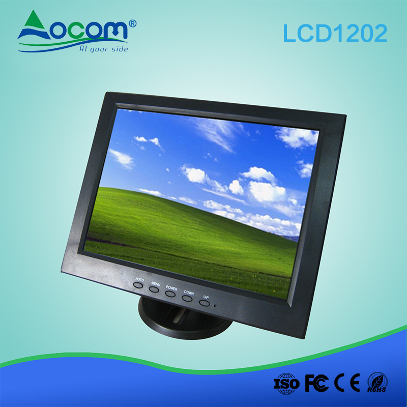 12" Folding Base Monitor Wall Mount LCD Display