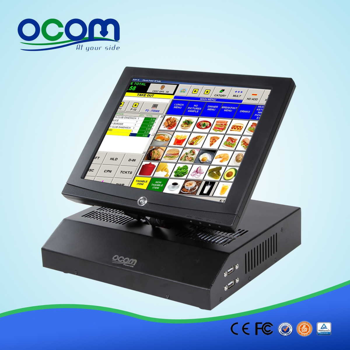 12-Zoll-All In One Touch Screen POS-Terminal