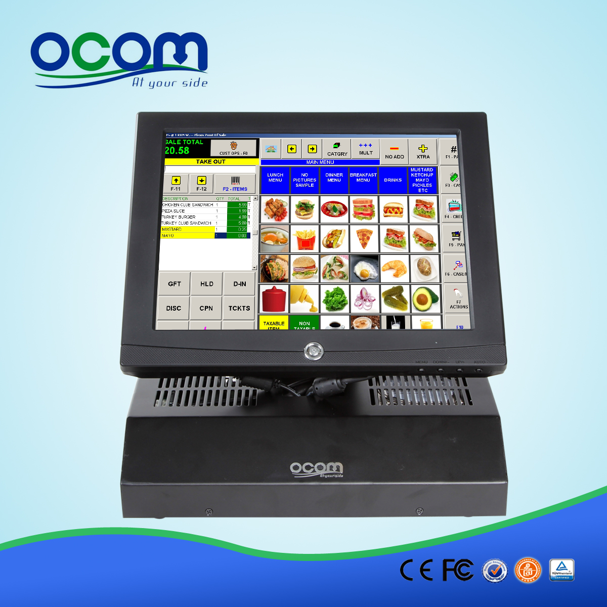 12 дюйма All-In-One Touch Screen кассовый POS8812