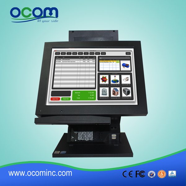 12 cala Mały rozmiar All-In-One Touch Screen POS Terminal 2015