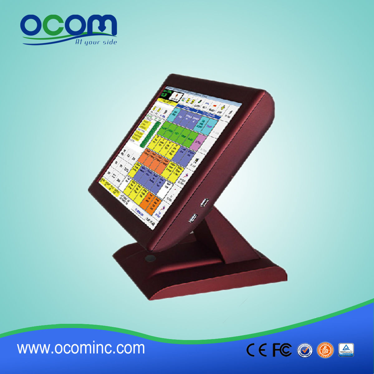 15 '' All In One Touch POS sistema con WIFI display MSR clienti
