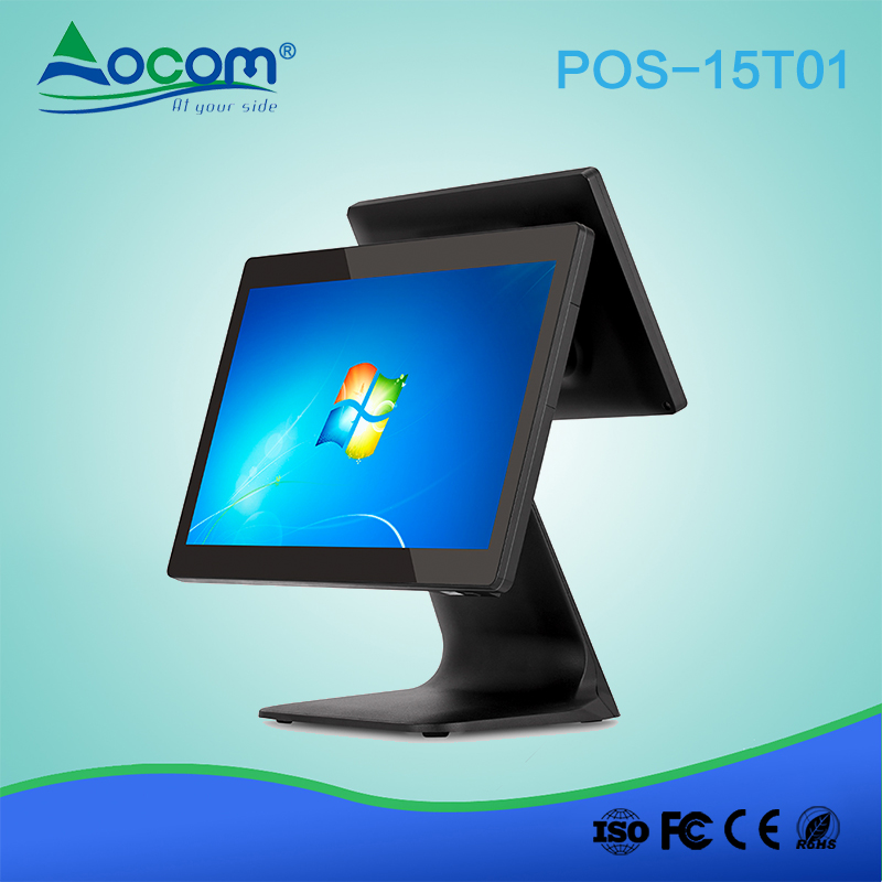 نظام POS بشاشة تعمل باللمس بحجم 15.6 بوصة مع ميزة Dallas Key اختياري