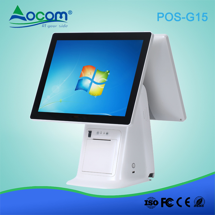 15.6 or 15.1 Inch Andorid/Windows All-in-one Touch Screen POS Machine with Printer (POS-G156/G151)