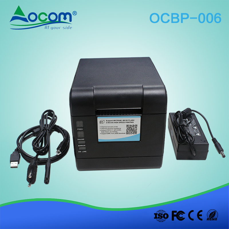 Imprimante d'étiquettes de codes à barres d'impression de papier à rouleau thermique de bureau USB
