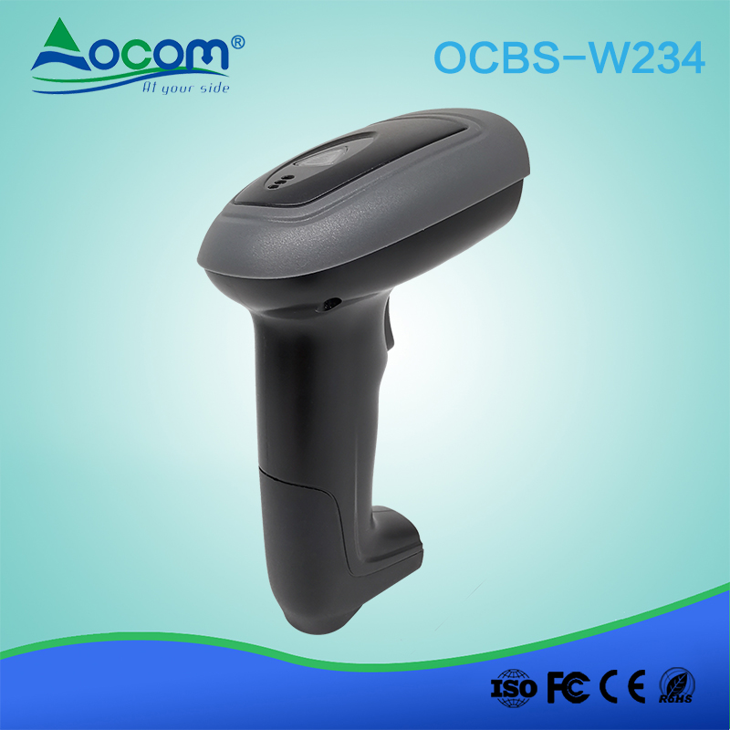 2.4g wireless 1/2D barcode Scanner OCBS-W234