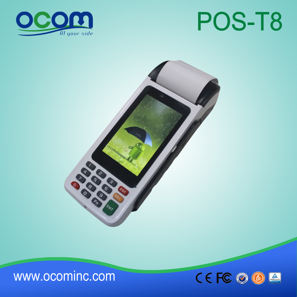 Terminal POS 2016 Handheld Android com função de pagamento (POS-T8)