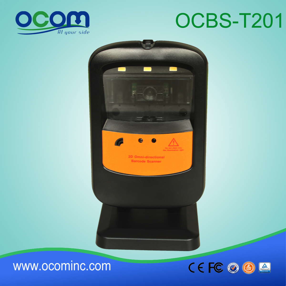 配有稳定底座的二维条码扫描仪模块 (OCBS-T201)