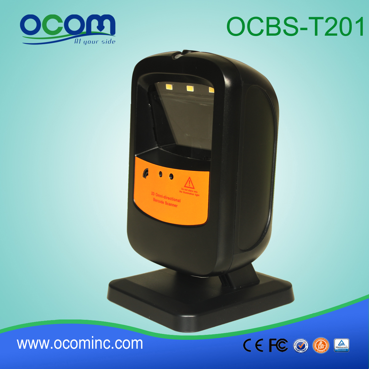 二维 Omini 自动感应条码扫描器，全方位条码扫描器 (OCBS- T201)