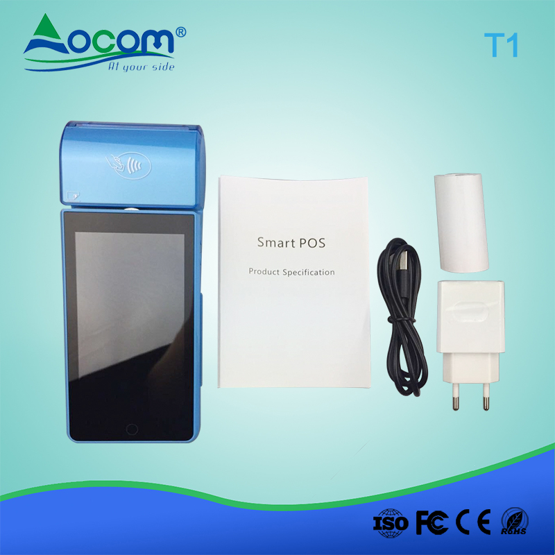 4g Mobile Pos Terminal with NFC Reader and SIM Card Slot