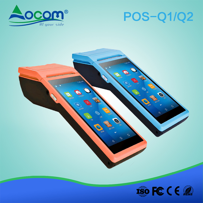 5.5 "Mobiele betaling Handheld Touch POS-terminal met printer