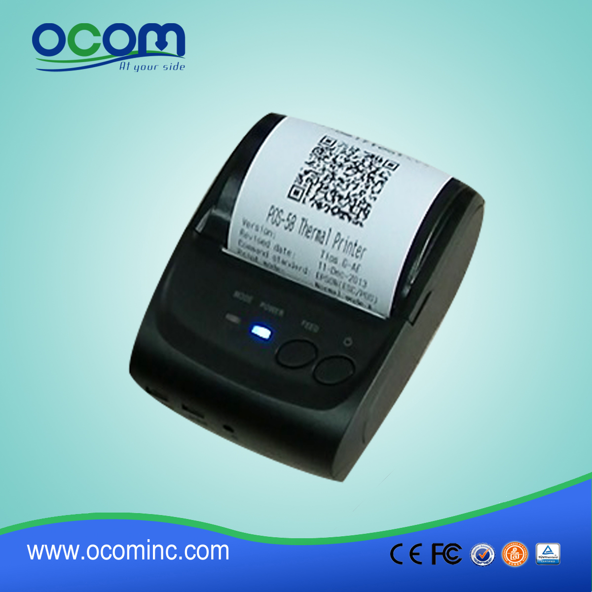 58mm Mini Bluetooth Thermal Receipt Printer for Android or iOS