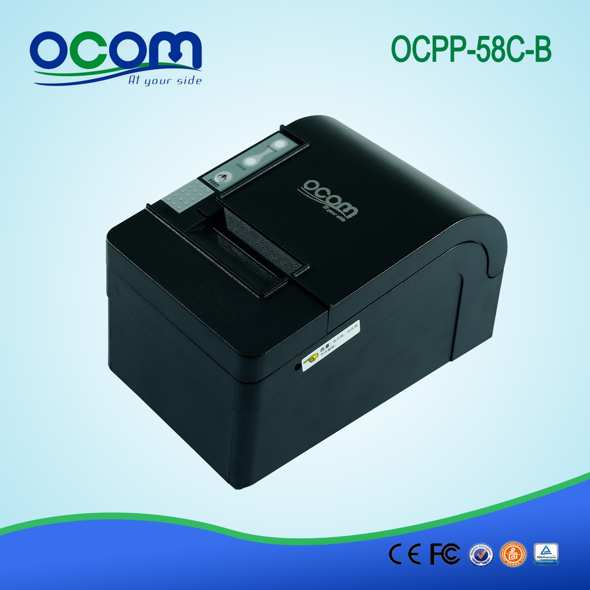 Έγχρωμος εκτυπωτής παραλαβής 58 χιλιοστών με αυτόματο κόπτη OCPP-58C-L LAN / Ethernet θύρα