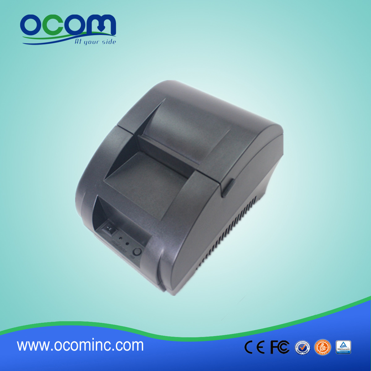 Impresora térmica de recibos de 58 mm con adaptador de corriente incorporado OCPP-58Z-U